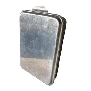 Vintage Foley Aluminum Cake Baking Pan With Lid Cover Rectangular 13"x 9"x 3"